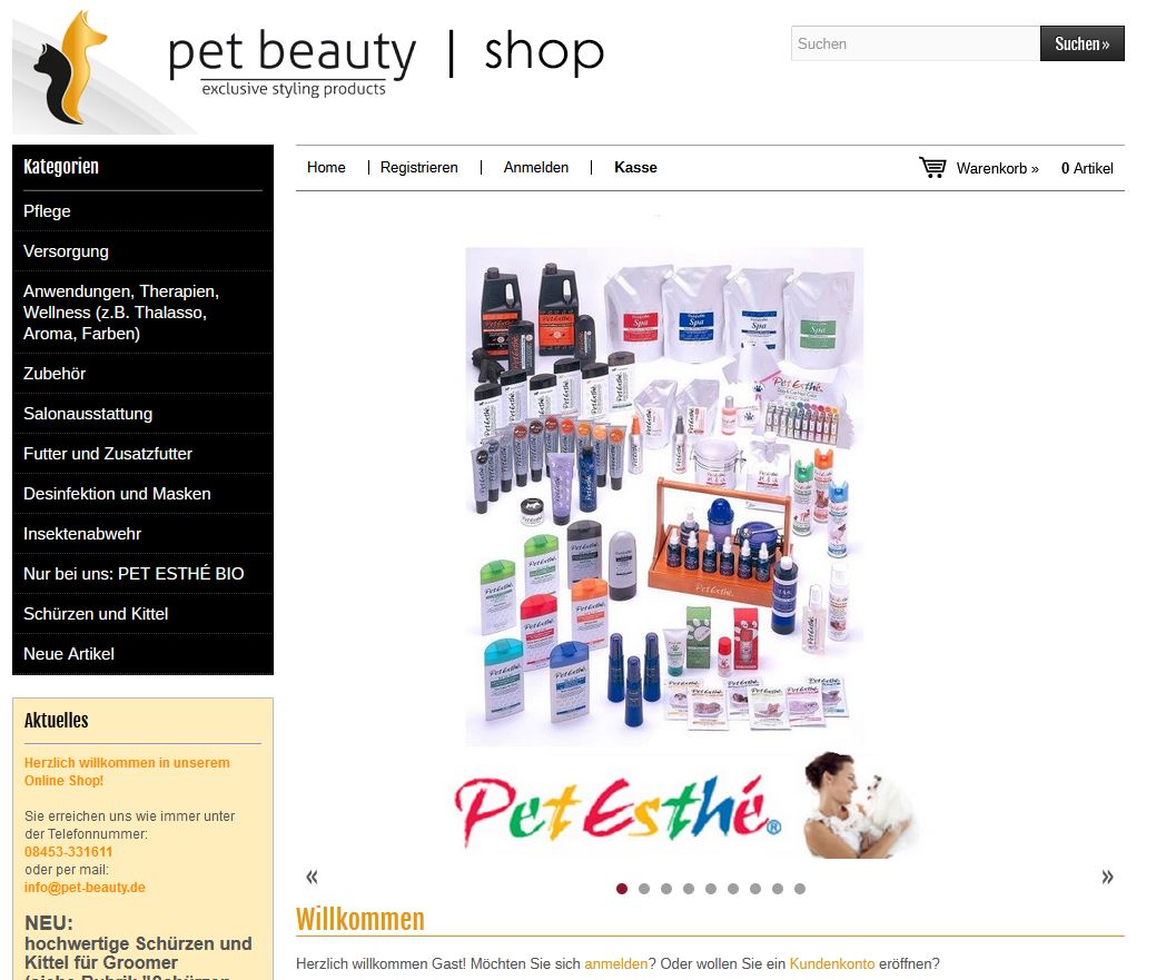 pet-beauty | Onlineshop 